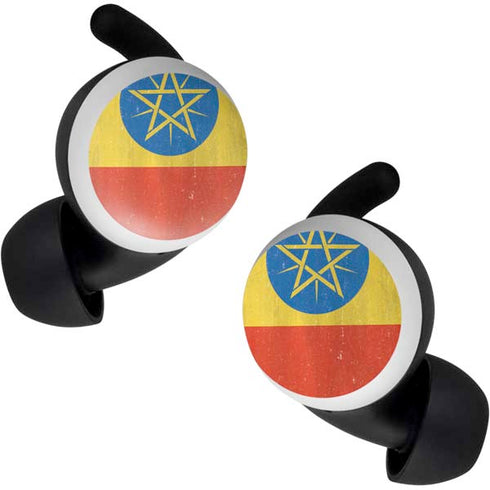 Ethiopia Flag Distressed Google Pixel Buds Skin